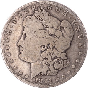 1891-O Morgan Silver Dollar VG Main Image