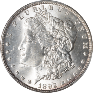1892 Morgan Silver Dollar Main Image