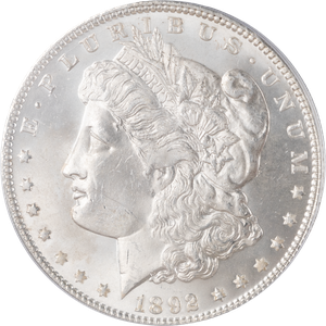 1892 Morgan Silver Dollar Main Image