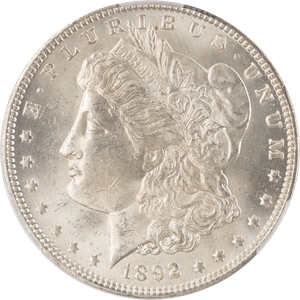 1892-O Morgan Silver Dollar CAC     M62+ Main Image