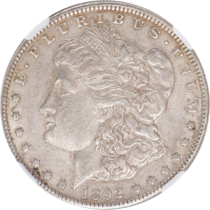 1892-O Morgan Silver Dollar NGC     AU50 Main Image