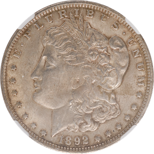 1892-O Morgan Silver Dollar NGC     AU50 Main Image