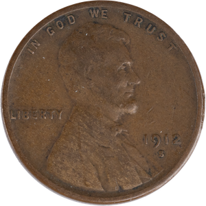 1912-S Lincoln Head Cent VG Main Image