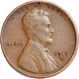 1912-S Lincoln Head Cent, Fine Main Image