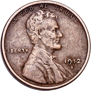 1912-S Lincoln Head Cent VF#2 Main Image