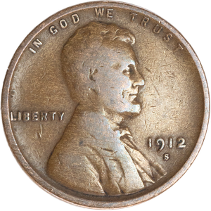 1912-S Lincoln Head Cent VG#2 Main Image