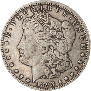 1893-O Morgan Silver Dollar         XF-D Main Image