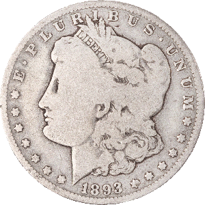 1893-O Morgan Silver Dollar VG#2 Main Image