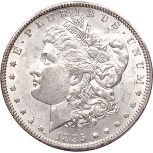 1895-O Morgan Silver Dollar AU58 Main Image