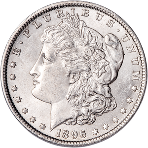 1896 Morgan Silver Dollar AU50 Main Image