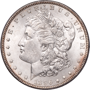 1896 Morgan Silver Dollar MS60 Main Image