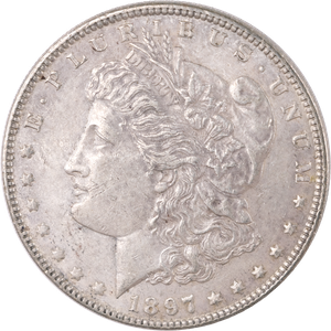 1897 Morgan Silver Dollar AU#2 Main Image