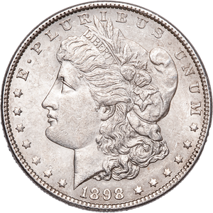 1898 Morgan Silver Dollar AU50 Main Image