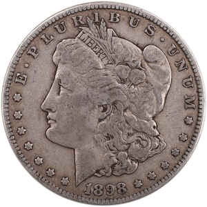 1898 Morgan Silver Dollar F#2 Main Image