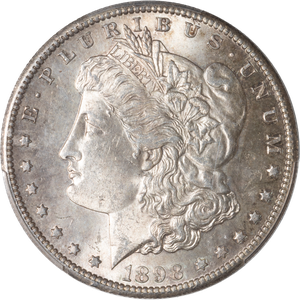 1898-S Morgan Silver Dollar MS64 Main Image