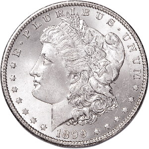 1899-O Morgan Silver Dollar MS60 Main Image