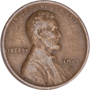 1913-D Lincoln Head Cent Main Image
