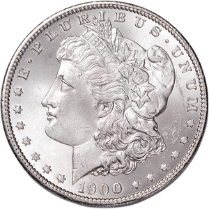 1900 Morgan Silver Dollar MS60 Main Image