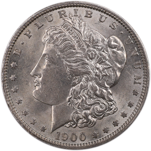 1900-O Morgan Silver Dollar AU55 Main Image