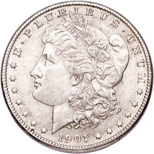 1901-O Morgan Silver Dollar AU50 Main Image