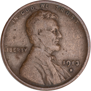 1913-S Lincoln Head Cent Main Image