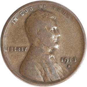 1913-S Lincoln Head Cent VG#2 Main Image