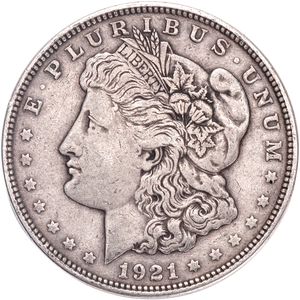 1921 Morgan Silver Dollar VF Main Image