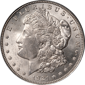 1921 Morgan Silver Dollar Main Image