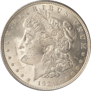 1921 Morgan Silver Dollar Main Image