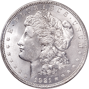 1921 Morgan Silver Dollar Main Image