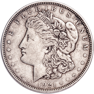1921-D Morgan Silver Dollar VF Main Image