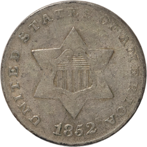 Three Cent - Silver - 1852 VF Main Image