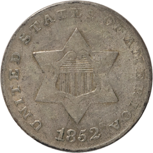 Three Cent - Silver - 1852 VF | Littleton Coin Company