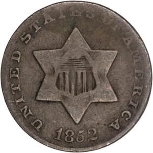 Three Cent - Silver - 1852 CIRC Main Image