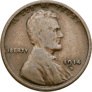 1914-D Lincoln Head Cent, Key Date Main Image