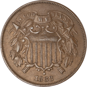 1868 Two-Cent Piece Main Image