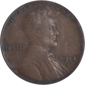 1914-D Lincoln Head Cent, PCGS Certified, Very Fine, VF20 Main Image
