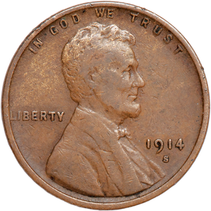 1914-S Lincoln Head Cent F Main Image