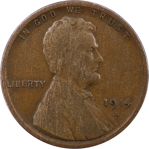 1914-S Lincoln Head Cent VG#2 Main Image