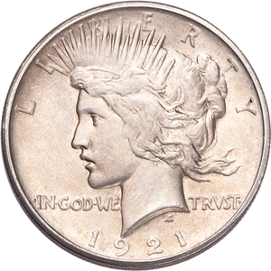 1921 Peace Silver Dollar Main Image