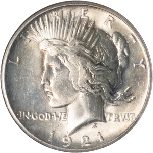 1921 Peace Silver Dollar Main Image