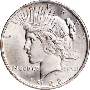 1922 Peace Dollar MS64 Main Image