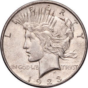 1923-D Peace Silver Dollar Main Image