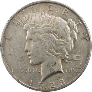 1923-D Peace Silver Dollar Main Image
