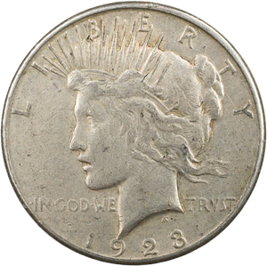 1923-S Peace Silver Dollar Main Image
