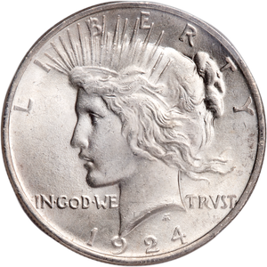 1924 Peace Silver Dollar Main Image
