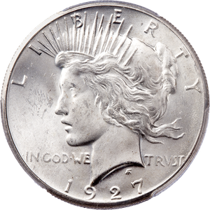 1927 Peace Silver Dollar Main Image