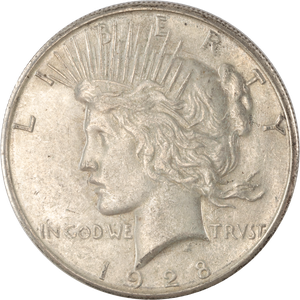 1928-S Peace Silver Dollar          BL#2 Main Image