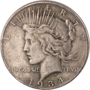 1934 Peace Silver Dollar Main Image