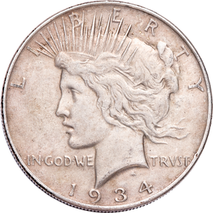 1934 Peace Silver Dollar Main Image